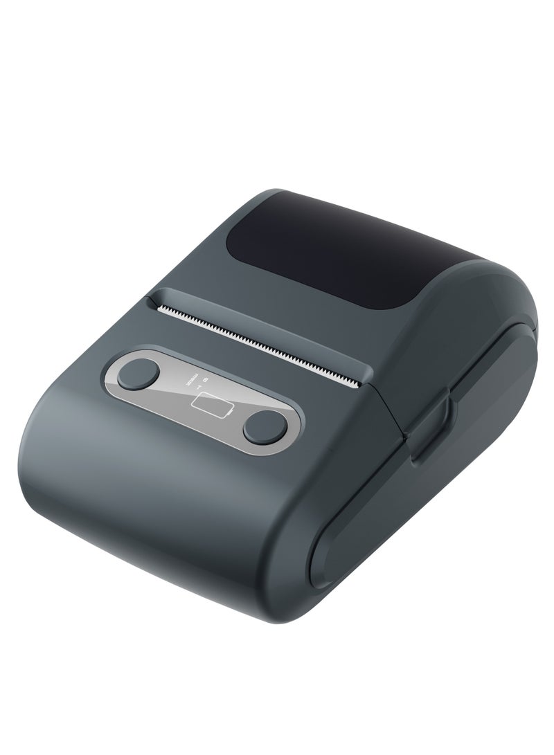 Mini Potable Pocket Wireless Smart Inkless POS Thermal Label Paper Printer 58mm Black - Image 1